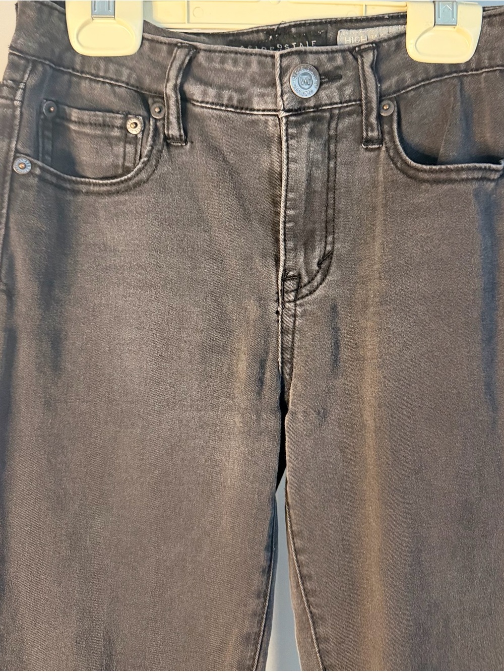 Aeropostale Skinny Jeans Womens 0 Charcoal Excellent High Waisted Jeggings - Picture 2 of 5